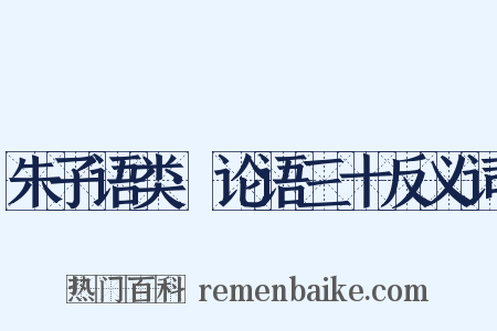 朱子语类·论语三十反义词是什么意思的图片